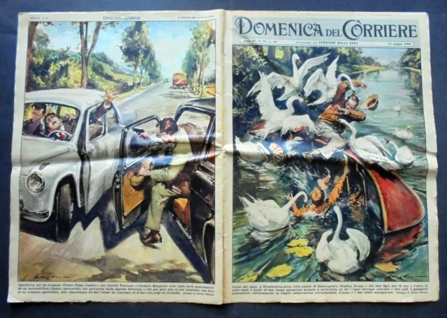 LA DOMENICA DEL CORRIERE 1960 n.62 - Sutri crollo ponte-Nedo Nadi