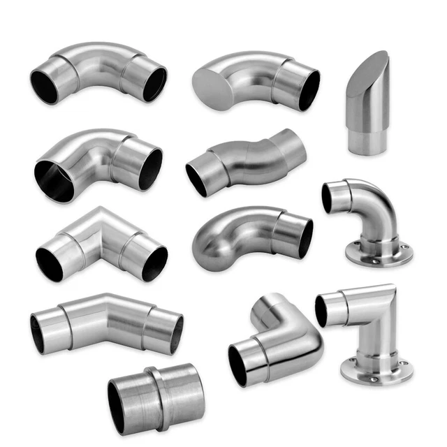 Gomito Acciaio Inox 90° Per Corrimano 42,4 Mm - Arrotondato V2A AISI304 | Per Scale E Balconi - Foto 9