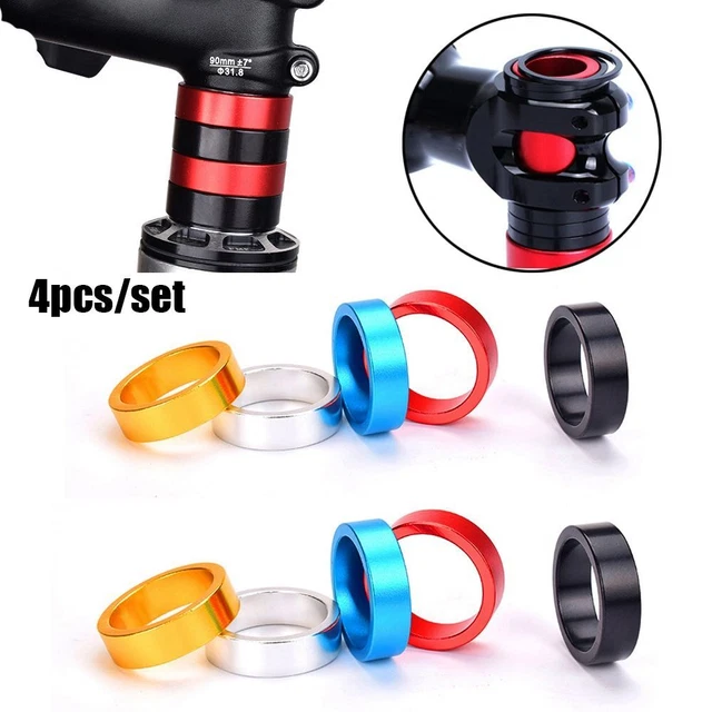 Kit 6 Distanziatori Sterzo Bici In Alluminio - 2mm, 3mm, 5mm, 10mm | Per MTB, Strada, BMX | Diametro 28.6mm - Foto 13