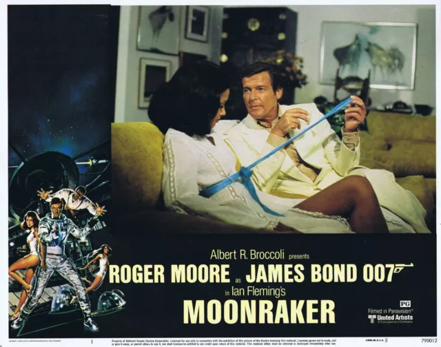 MOONRAKER Original Lobby Card 1 James Bond Roger Moore Richard Kiel Lois Chiles