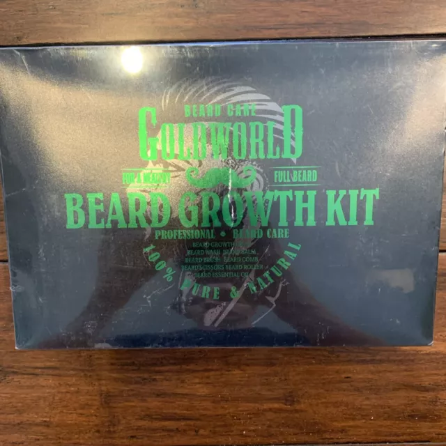 Goldworld Beard Healthy Hair Growth Care Grooming Kit Gift Set For Men