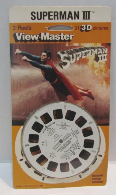 Rare Superman III Prototype Mock Up View-Master Pack from V-M Salesman
