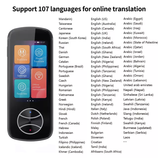 Instant Voice Translator 107 Languages Translaty Photo translation N6W5 3