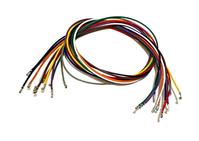 JST PH 2.0mm Double Crimped Terminal Contact Pins 40cm 26AWG Color Wire x 100