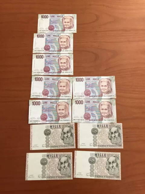 banconote italiane lire