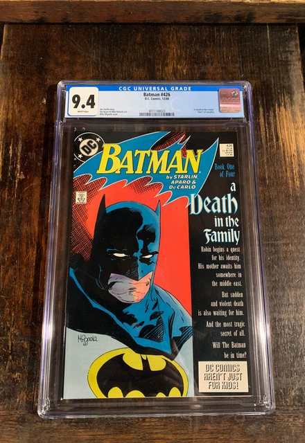 Batman #426 CGC 9.4⭐️WHITE PAGES⭐️Death In The Family ⭐️1988