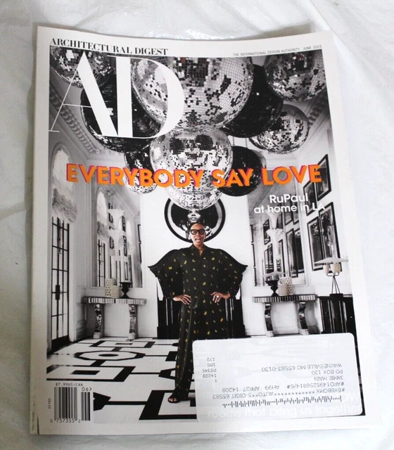 ARCHITECTURAL DIGEST JUNE 2023 RuPaul Home In LA New York Florida