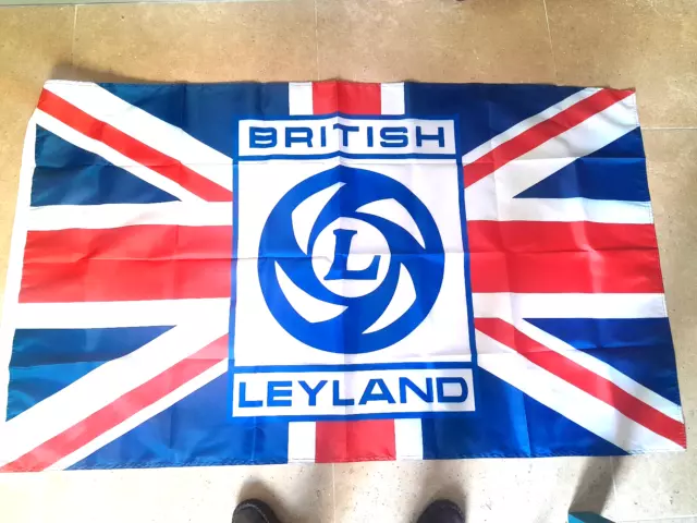 Classic Mini Cooper S 1275 Large British Leyland Flag Banner Works Bmc 1275 Gt