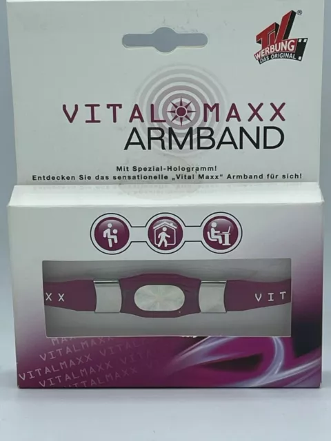 Vital Maxx Armband Powerarmband Fitness UVP 29,99 Energie vitalmaxx rosa