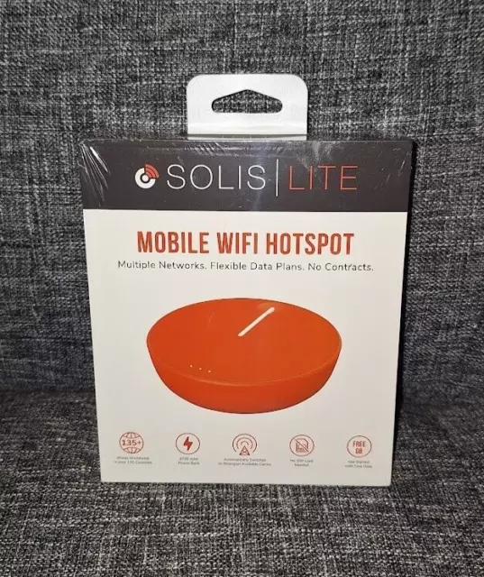 Solis Lite Mobile WIFI Hotspot 4G LTE Worldwide Networks keine Verträge 1Gb kostenlos