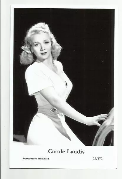 (Bx19) Carole Landis Swiftsure Photo Postcard (22/172) Filmstar Pin Up Glamor