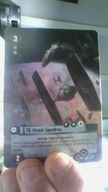 Star Wars LCG Official FFG Tie Attack Squadron Alt Art Promo Card Spring 2016