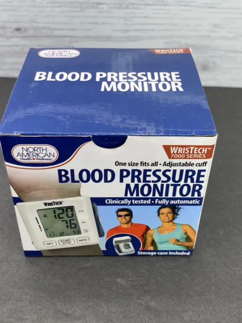 Monitor de presión arterial Wristech serie 7000 puño ajustable talla única NUEVO
