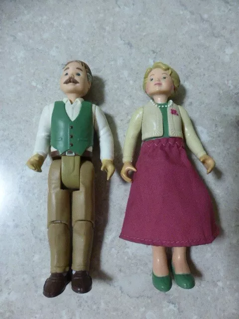 FISHER PRICE LOVING FAMILY GRANDMA & GRANDPA  FIGURES Vintage 1990’s