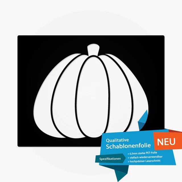 Schablone im Halloween Kuerbis v9 Design