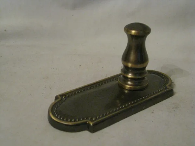 vintage Western Germany solid metal architectural hardware coat hook wall decor 6