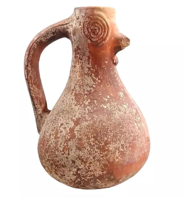Pre-Columbian Antique Incan Pottery Storage Vessel Urn Chancay Peru 1000-1400 AD