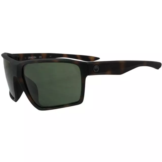 Dragon Tenzig Sunglasses - Matte Tortoise Frame with G15 Green Lens Mens .