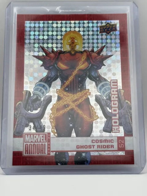 2020-21 Upper Deck Marvel Annual Foil Hologram 37/49 Cosmic Ghost Rider #52 ob9 3