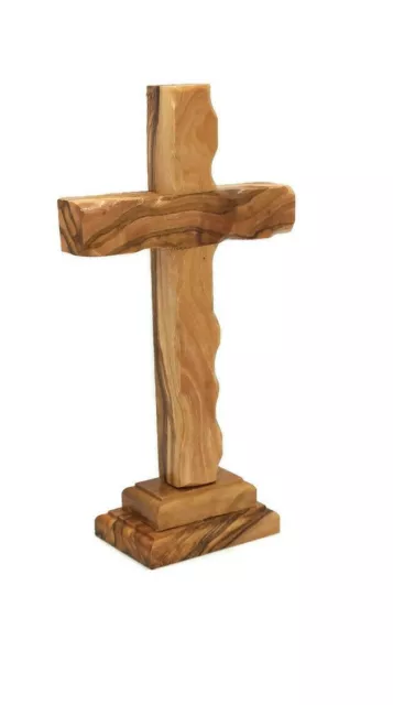 Lot 2 Holy Cross Land Olive Wood Jerusalem Bethlehem Hand Made Jesus Carved