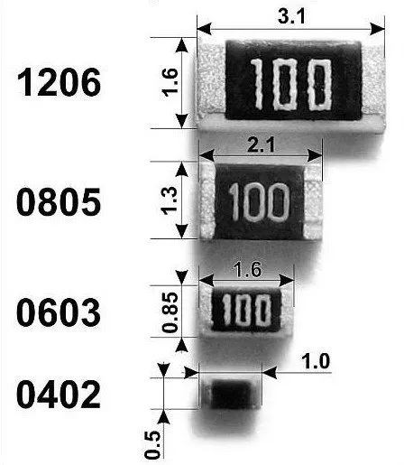 20 pezzi Resistenze SMD 1206 10 KOhm 1% VISHAY D/CRCW thick film (Code 1002) 10K 2