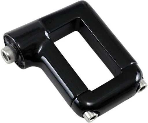 Kuryakyn Vertical Side-Mount License Plate Holder Clamp Black #3118