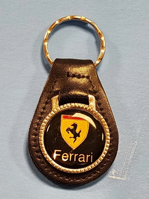 Vintage Leather Ferrari Keychain/keyfob