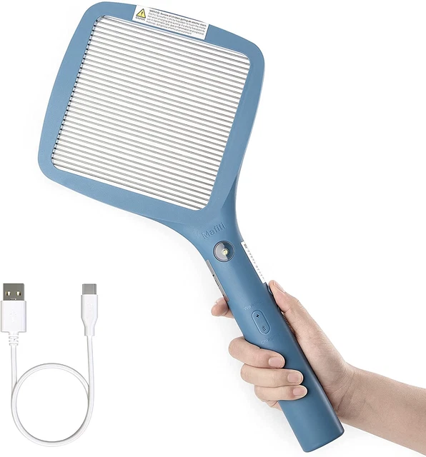 Electric  Fly  Swatter , Rechargeable  Mosquito  Zapper  Bug  Zapper  Racket  Fl