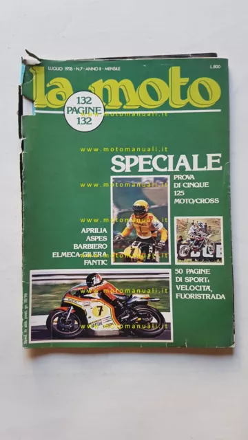 LA MOTO 7 1976 Prova Cross 125 Aprilia Aspes Barbero Elmeca-Gilera Fantic