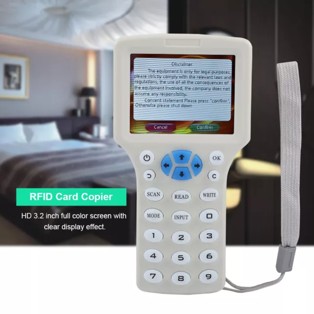 8 Frequency Copy Encrypted Smart Card RFID Scanner ID/IC Reader Writer USB