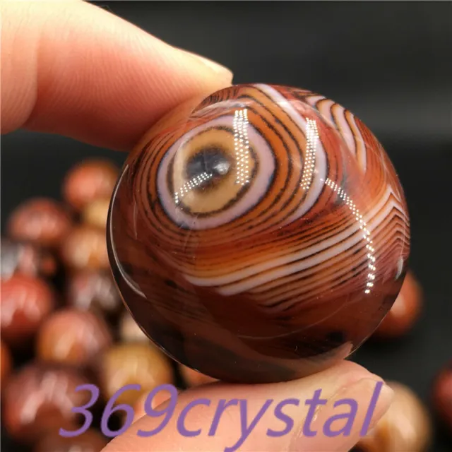 30mm Natural sardonyx agate Sphere Quartz Crystal ball Reiki Healing gift 1pc