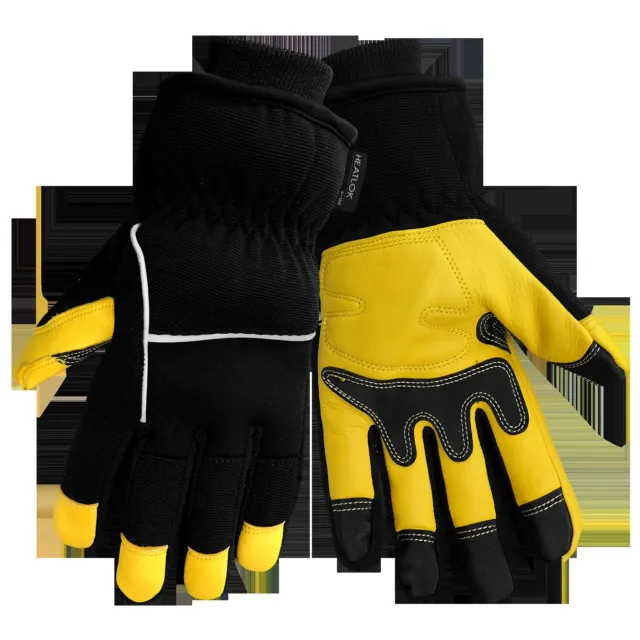 Thunder Gloves Insulated Black Yellow NWT