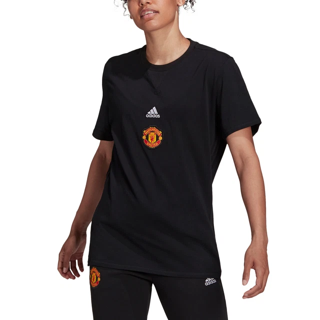Manchester United Travel T-Shirt-Schwarz-Damen