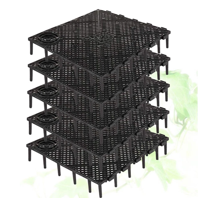 30 Pcs Fish Tank Bottom Filter Plate Board Blackflat Accessories PVC