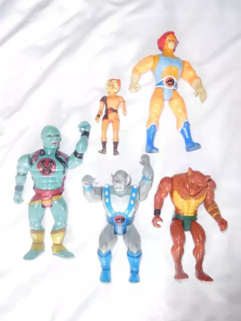 Vintage ThunderCats Action Figures Job Lot LJN Lion-O Panthro Jackalman Mumm-ra