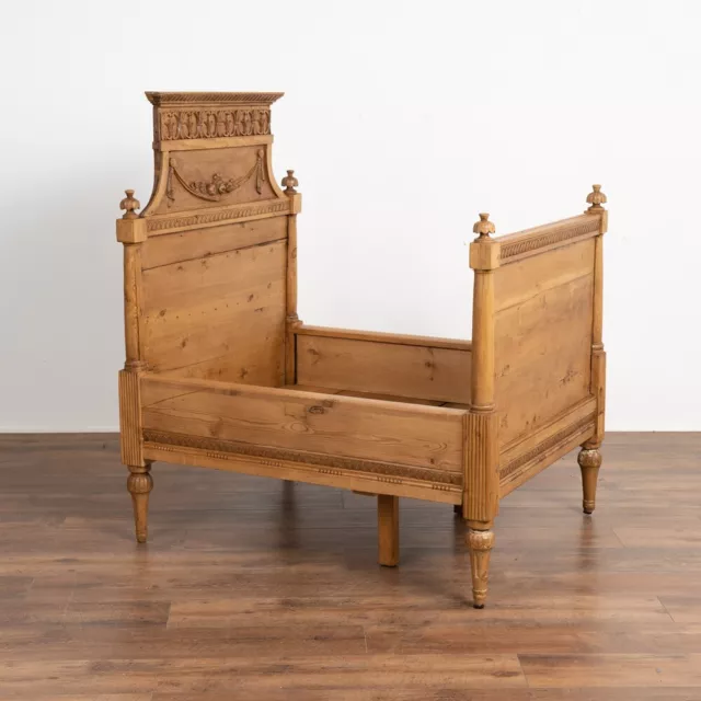 Antique Adjustable Pine Child's Bed, Sweden circa 1860-80