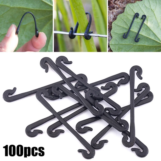 Clip per piante rampicanti, supporto per piante rampicanti | Nessun nodo richiesto, clip per pomodori bianchi per crescere in posizione verticale per piante da ortaggio, vite e pomodori Pw tools