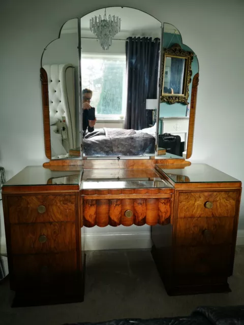 1930's vanity dresser with mirror deals