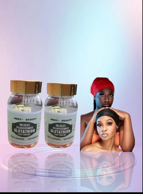 Complément Alimentaire Glutathione + Vitamine C - Éclaircissant Peau - 4 Boîtes De Gélules