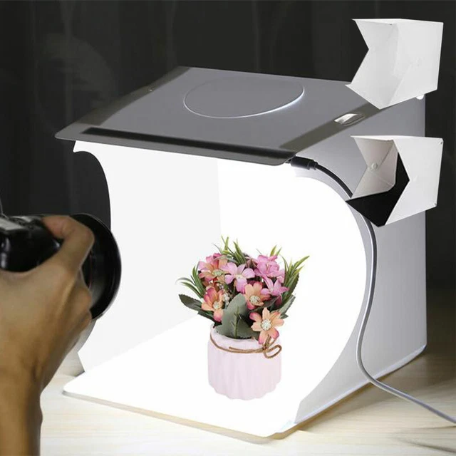 Tenda per tiro borchie fotografica portatili luce LED 9,5"" x 9,5"" x 9,5"" tenda per foto*H7