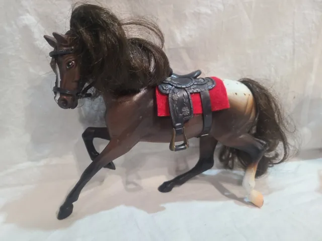 Reeves Breyer Vintage 6.5" x 7.5" Brown Horse Figure Realistic Mane & Tail