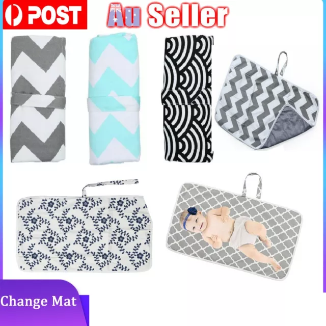 Waterproof Portable Baby Diaper Travel Home Change Changing Mat Pad Nappy Bag AU