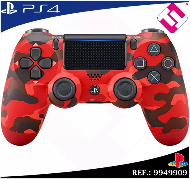 MANDO PS4 DUALSHOCK Color Rojo Camuflaje Original Playstation 4