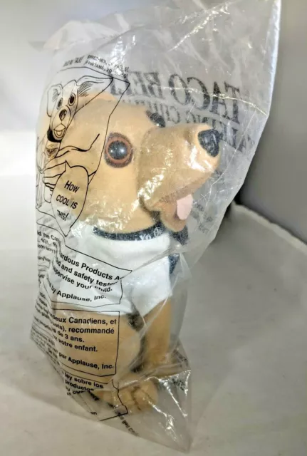 Vintage 6" Taco Bell Talking Chihuahua Stuffed Plush, "How Cool Is This!?" New