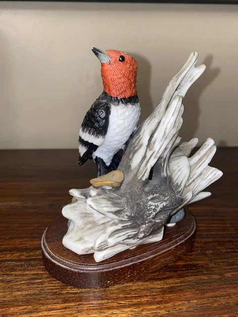 Vintage Wellington Collection Bird Woodpecker on Branch Figurine with base