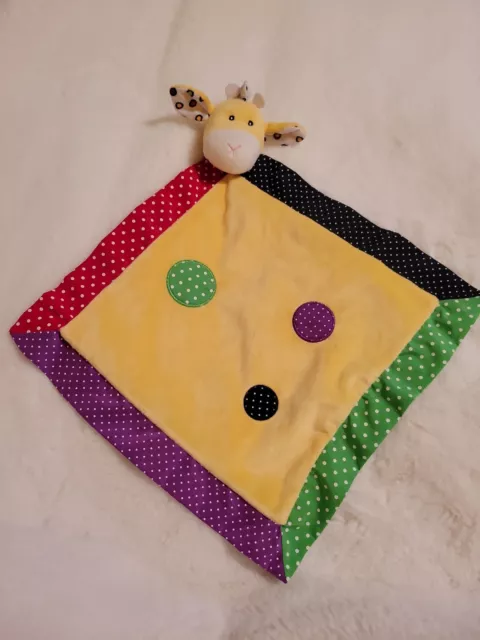 Baby Ganz Security Blankie Lookie-Loos Yellow Giraffe Dot Mini Blanket Lovey