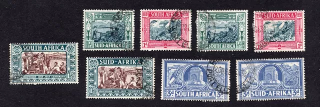 South Africa 1938 set of stamps Mi#119-126 used CV=24$