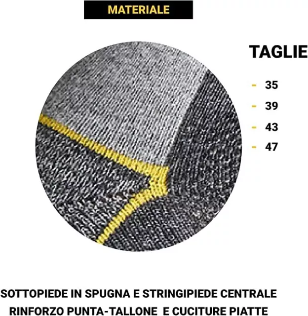 3 paia mini calze calzini uomo da lavoro corti rinforzati cotone traspirante Wrk 3