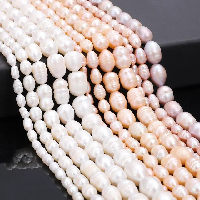 Oval Freshwater Pearl Beads - 4mm AAA DIY Bracelet Necklace Jewelry Making Kit