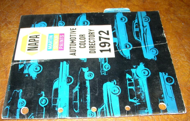1972 Chevy Plymouth Pontiac Olds Ford Cadillac Buick Dodge Mercury Paint Colors